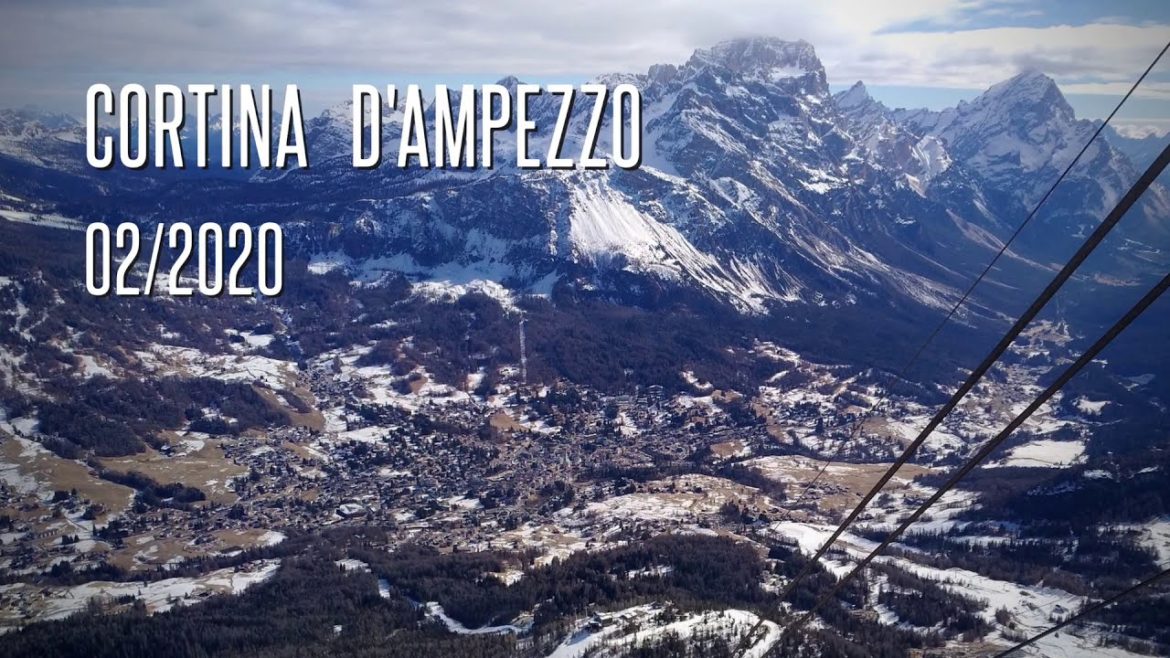 Cortina d'Ampezzo, Italy ski resort, Dolomites,