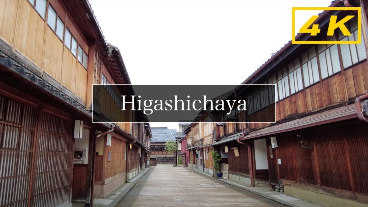 【4K】Higashi-chaya District, Kazue-machi, Kanazawa, Ishikawa - Morning Walk Tour