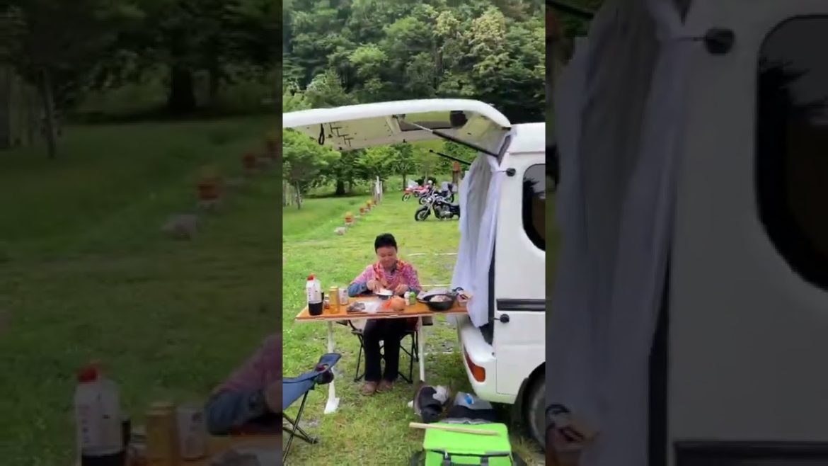 Hokkaido Japan Parking Lot Van Camping be like…