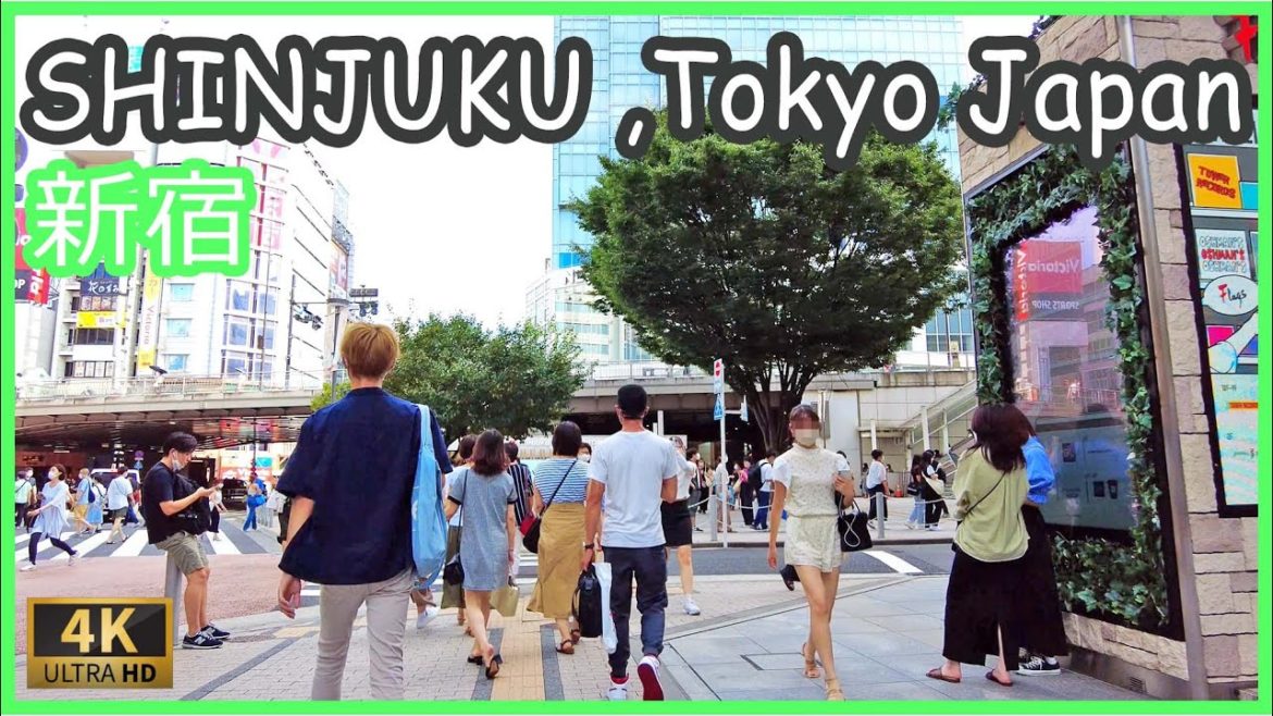 Tokyo walk 4K,Japan - Shinjuku walking tour 2022 , 新宿 散歩