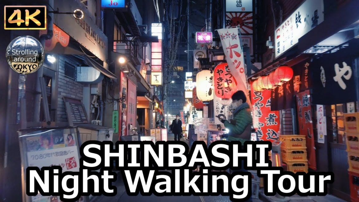 SHINBASHI Night Walking Tour – 4K Tokyo Japan SHINBASHI Night Walking Tour - 4K Tokyo Japan