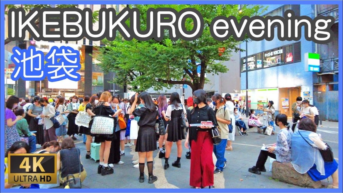 Tokyo walk 4K,Japan - Ikebukuro walking tour 2022 池袋 散歩