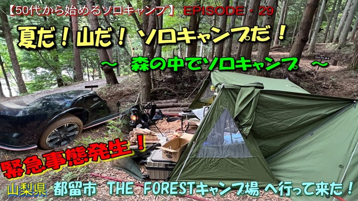 【50代から始めるソロキャンプEP29】夏だ!山だ!ソロキャンプだ!森の中でソロキャンプ! 【50代から始めるソロキャンプEP29】夏だ!山だ!ソロキャンプだ!森の中でソロキャンプ!