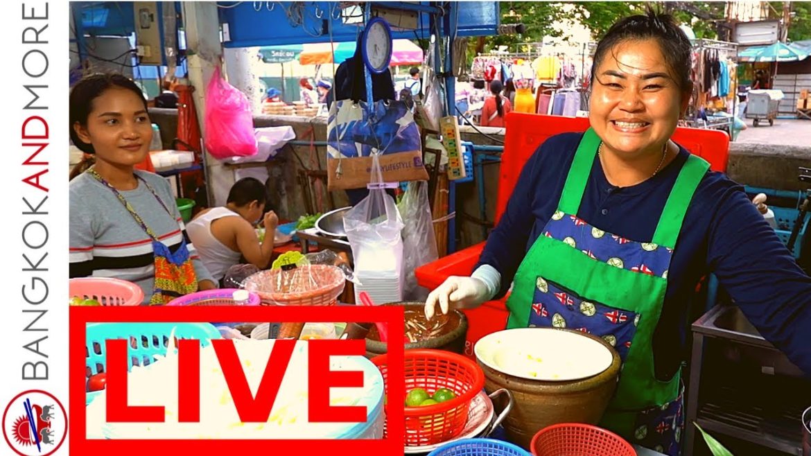 🔴 LIVE | Lunchtime Street Food In BANGKOK