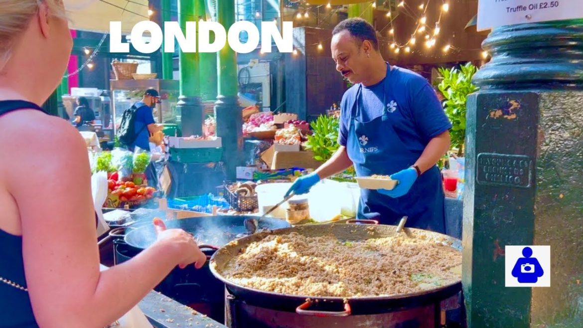 London Summer Walk 🇬🇧 Borough High Street, BOROUGH MARKET | Street Food 🍔 London walking tour 4K HDR