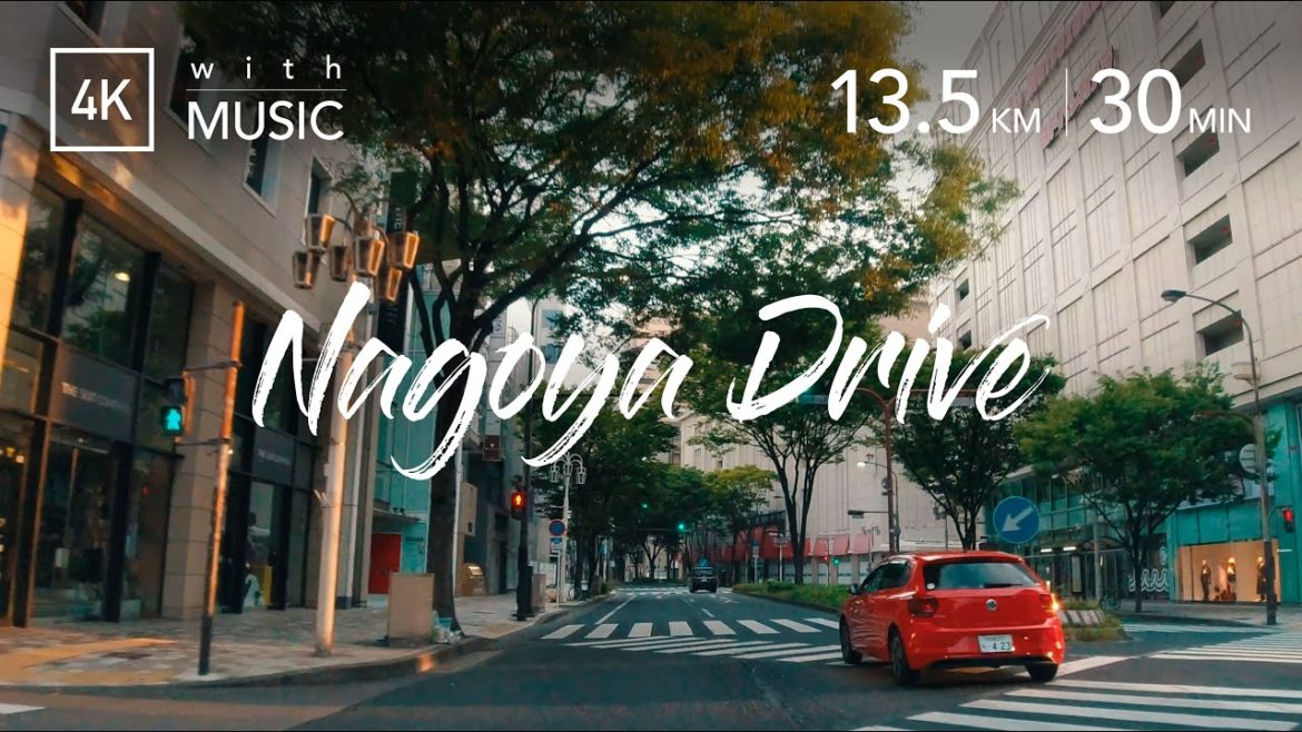 NAGOYA DRIVE | 朝の名古屋市内をドライブ [4K/60fps] Driving through the center of Nagoya City in the morning