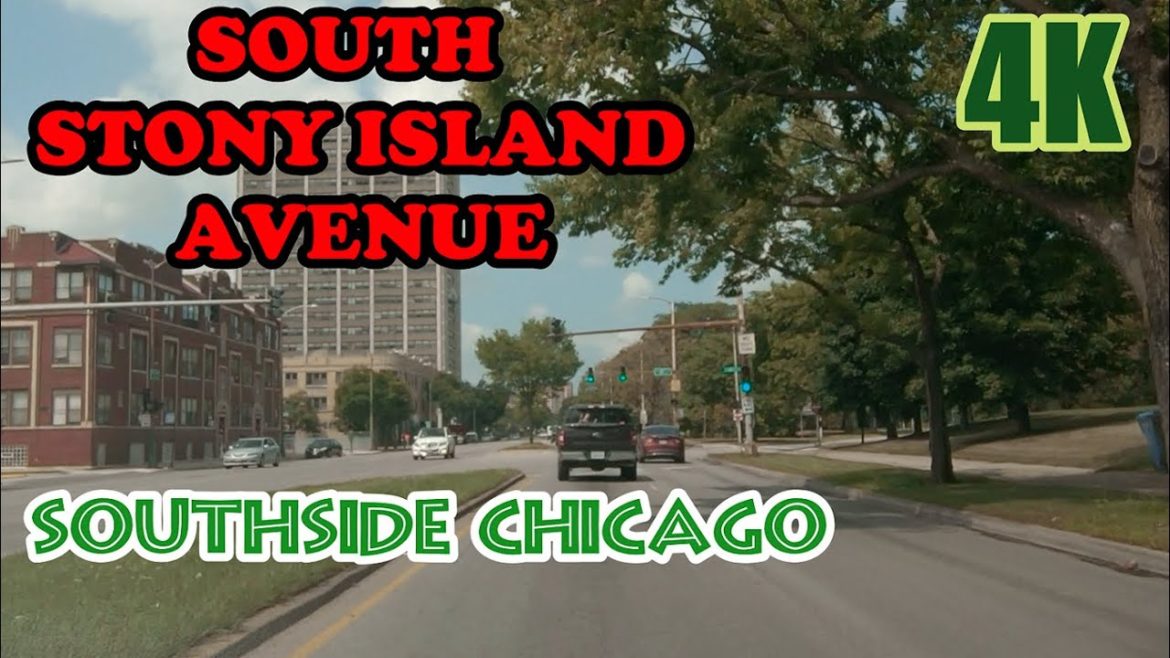 South Stony Island Avenue Driving in Southside Chicago: 4K Streets of the Americas