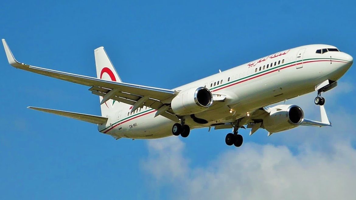 [FullHD] Morocco Government Boeing 737-800(BBJ) landing at Geneva/GVA/LSGG