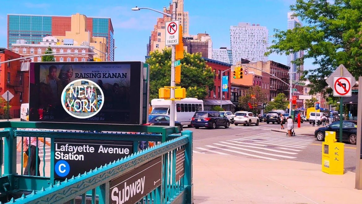 [BROOKLYN 4k]🇺🇸 RELAXING Walking Tour on CLINTON Hill in Brooklyn😎😍 WASHINGTON, CLINTON & FULTON AVE