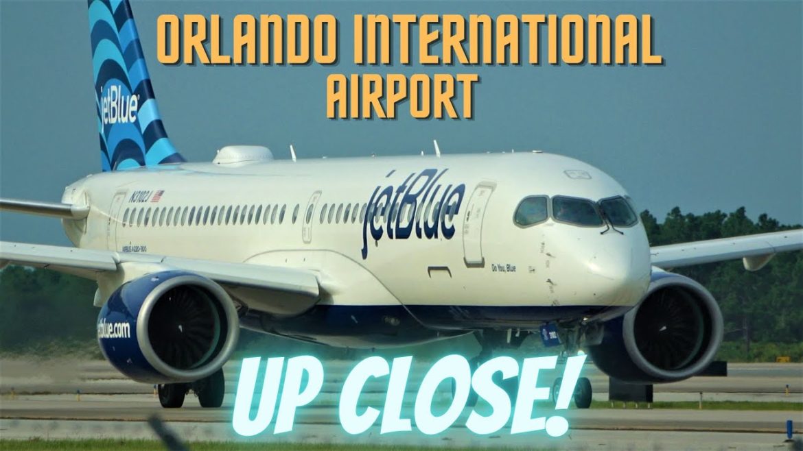 4K PLANE SPOTTING UP CLOSE ORLANDO INT'L AIRPORT MCO 8/17/22.