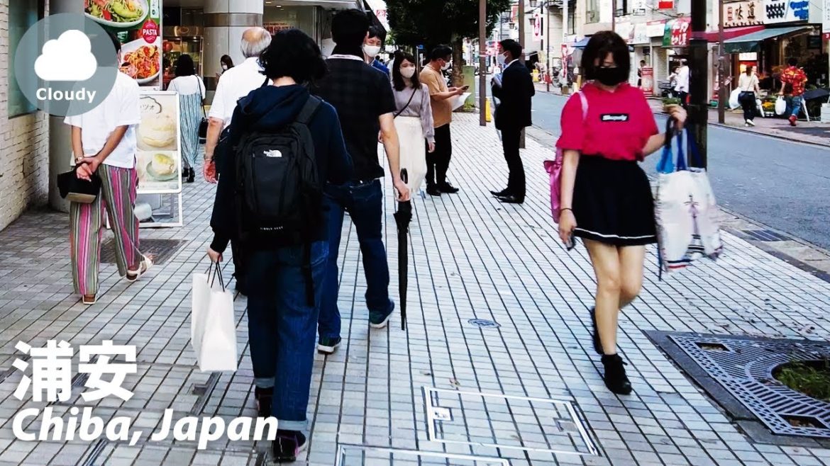 ⁴ᴷ Chiba: Urayasu (浦安) - Japan Walking Tour (July 3, 2021)