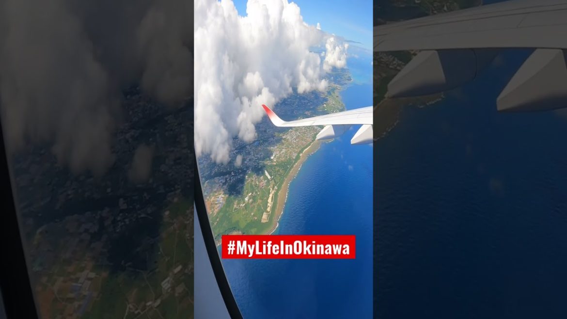 Flying over Okinawa Japan 🇯🇵