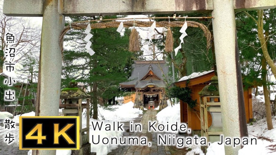 【4K】魚沼市小出散歩 / Walk in Koide, Uonuma, Niigata, Japan