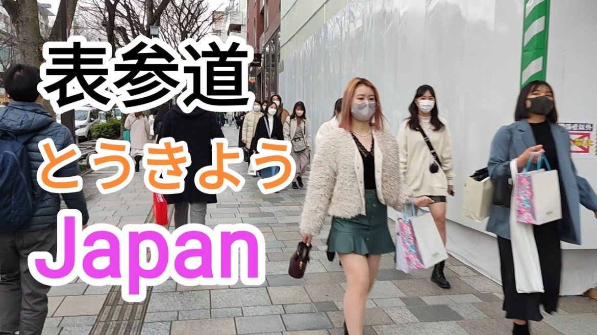 [FHD] Walking Tour from 💖 Harajuku to Omotessando. Tokyo, Japan 🇯🇵 . March 2022