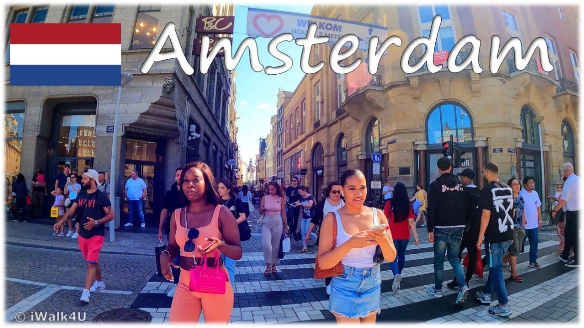 🇳🇱 Amsterdam Netherlands Summer Walking Tour 🏙 4K Walk ☀️ 🇳🇱 (Sunny Day)