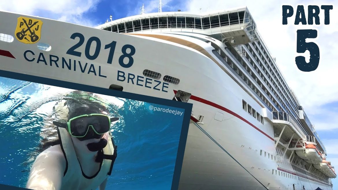 Carnival Breeze Cruise Vlog 2018 - Part 5: Grand Cayman, Snorkeling, Pirate Deck Party - ParoDeeJay