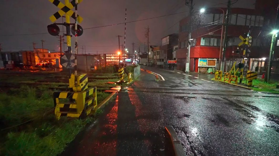 Rainy night rainy around Goi station in Chiba・4K HDR Rainy night rainy around Goi station in Chiba・4K HDR