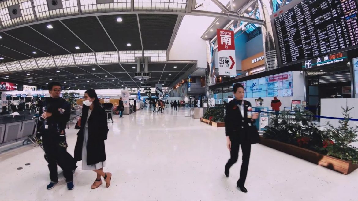 【4k】Narita International Airport walking around (Terminal 1＆2, Departure Lobby)