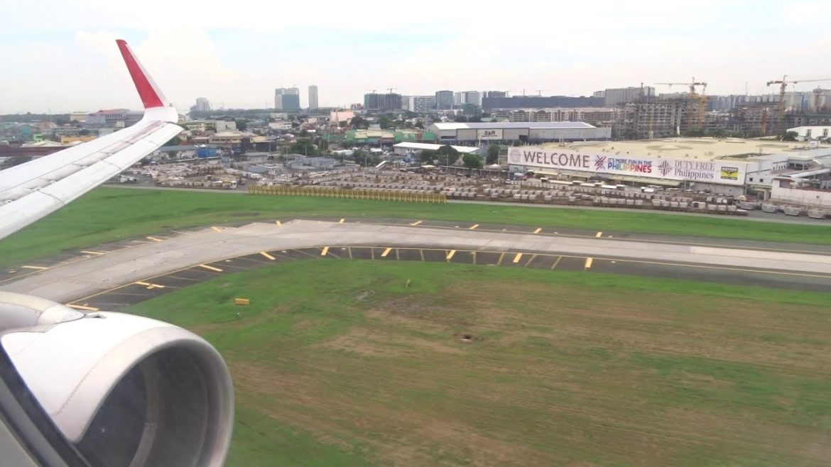 ONBOARD Philippines AirAsia Airbus A320 Landing in Manila ONBOARD Philippines AirAsia Airbus A320 Landing in Manila