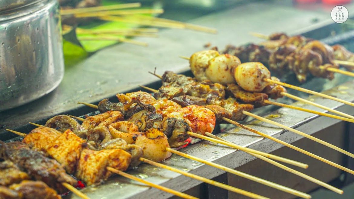 Sate Padang | Famous Indonesian Grilled Skewers - Indonesian Street Food