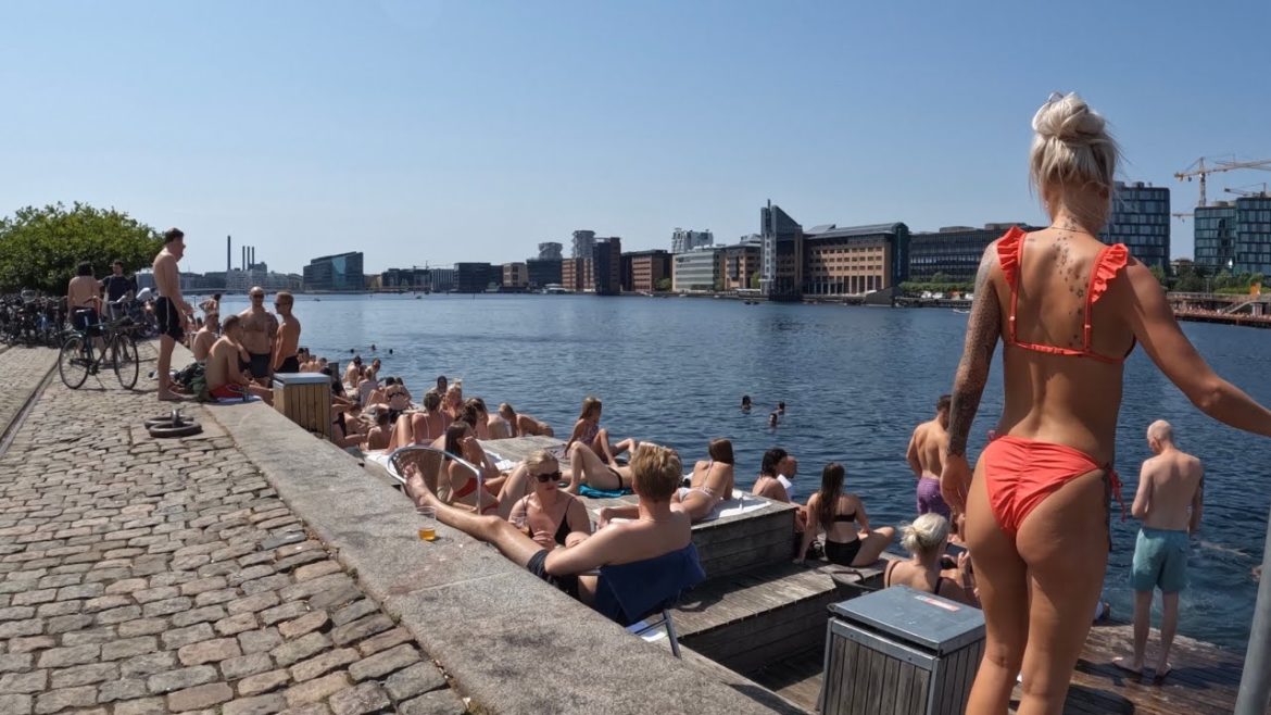 Walking in Islands Brygge (Iceland's Quay), enjoying a beautiful summer day in Copenhagen Walking in Islands Brygge (Iceland's Quay), enjoying a beautiful summer day in Copenhagen