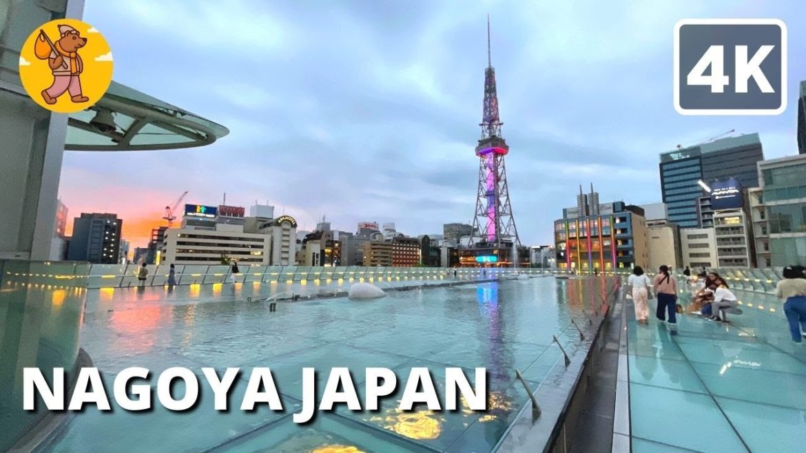 Evening Nagoya Walking Tour (4K Binaural)