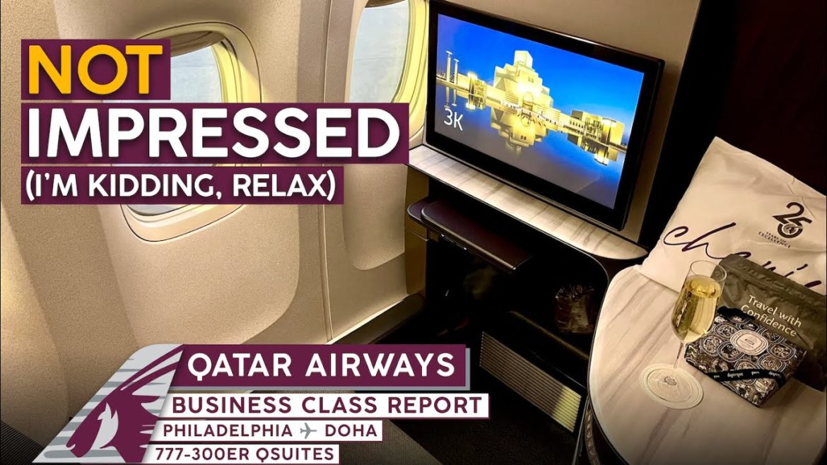 QATAR AIRWAYS 777 Business Class QSuites【4K Trip Report PHL-DOH】The BEST of the Best!
