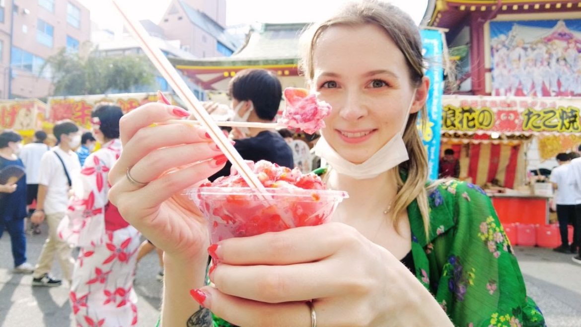 Finally going to a Japanese summer festival in Tokyo【Japan Life】