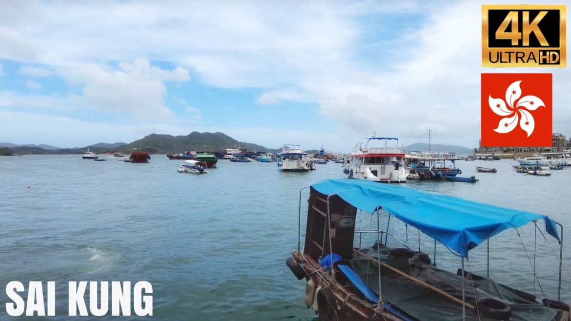 Hong Kong — Sai Kung Walking Tour【4K】| Seafood Street | ASMR