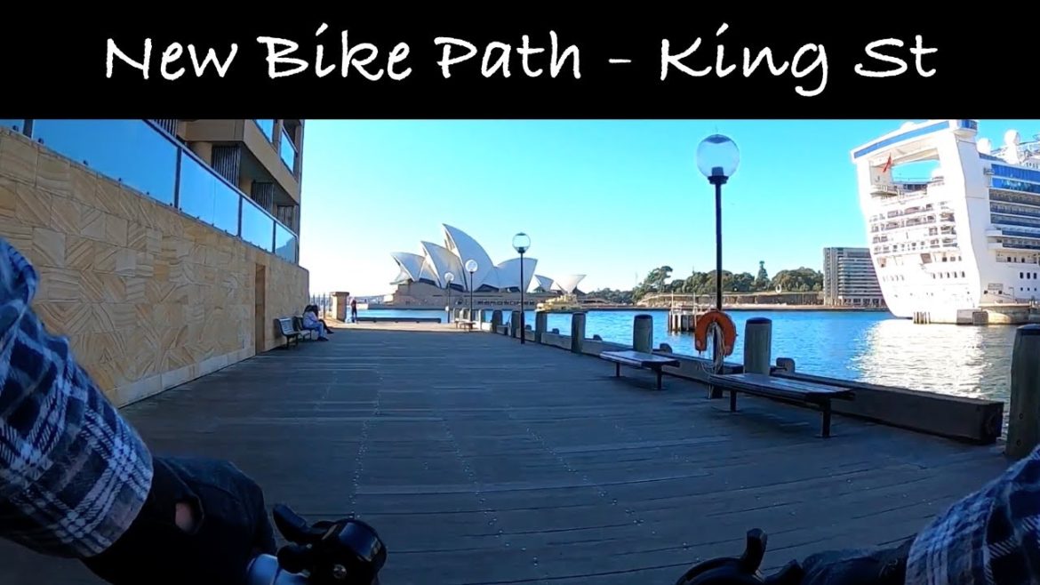 Brompton CBD ride to check out the new bike path on King Street