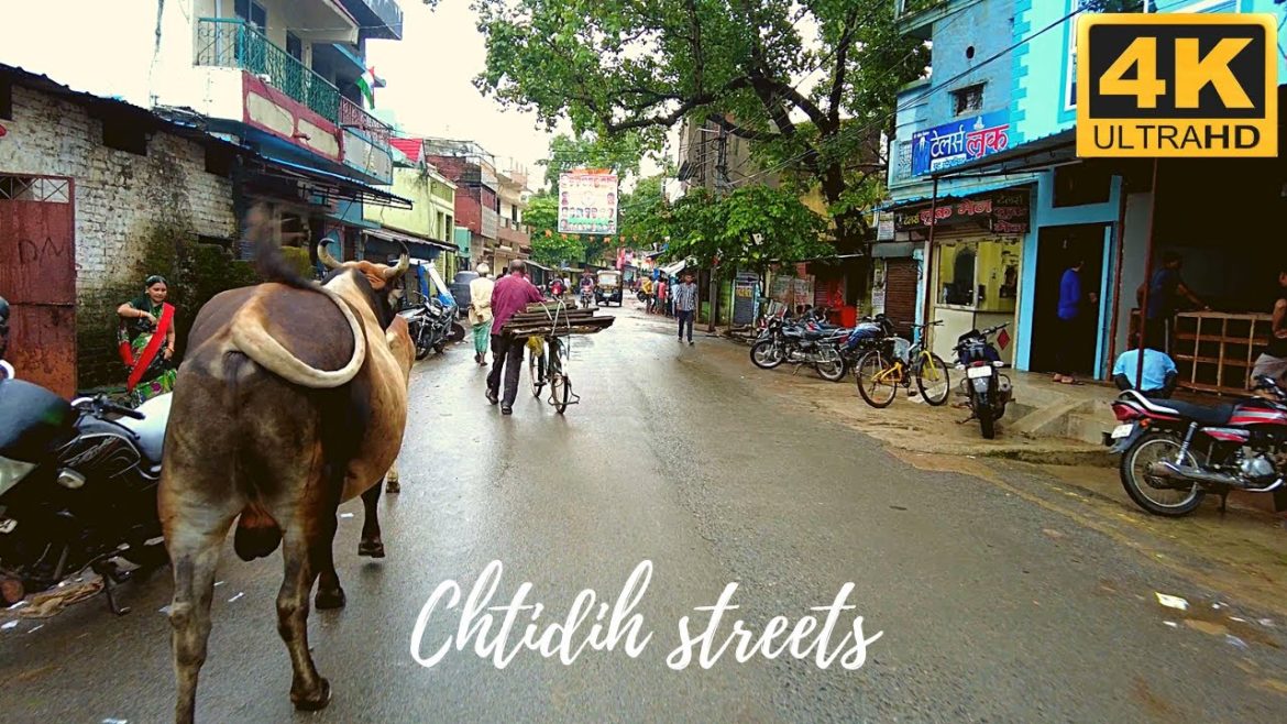Ramayan Chowk streets lifestyle (chatidih) bilaspur | ASMR India Walking Tour | August 2022 [4K]