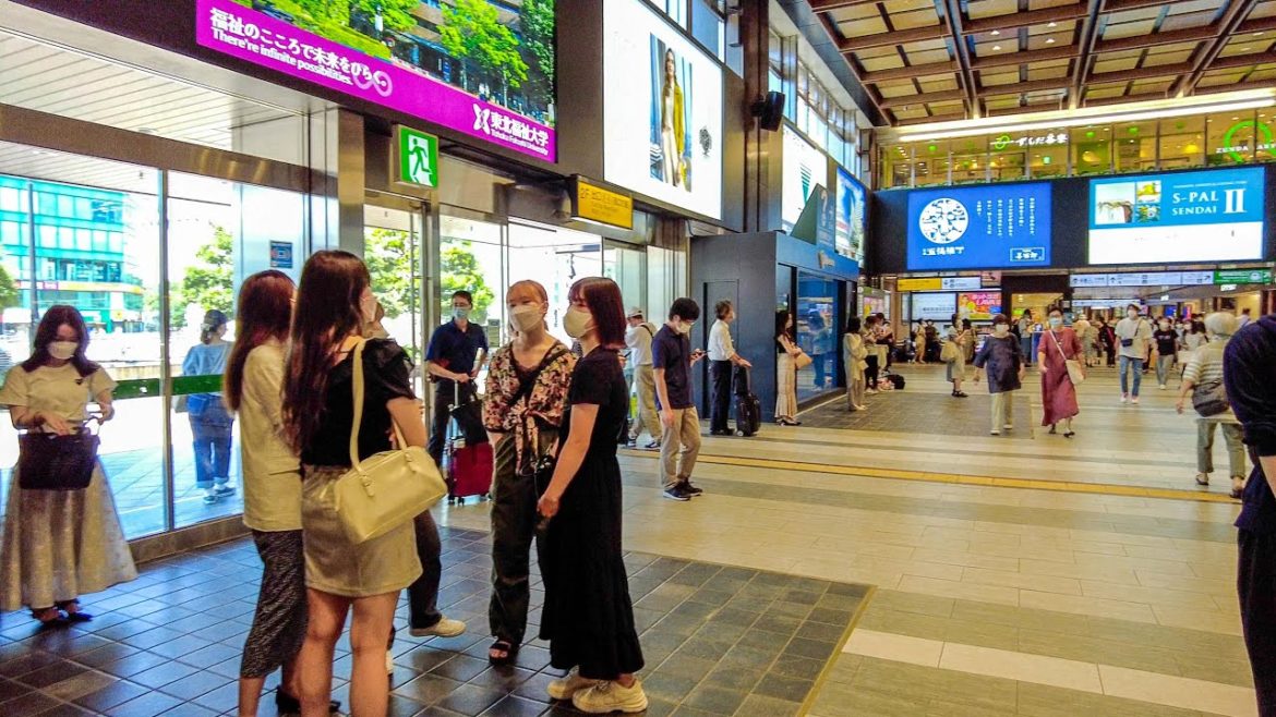 【Sendai 💖】Walk Japan – Sendai Station after Sendai Ikuei won National Baseball Championship 센다이 【Sendai 💖】Walk Japan - Sendai Station after Sendai Ikuei won National Baseball Championship 센다이