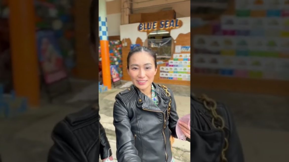 Amazing Japanese Street Foods Local foods in Okinawa BLUE SEAL #shorts