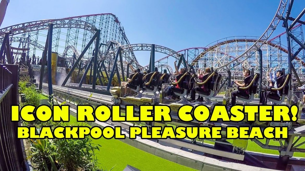 Icon Roller Coaster! Blackpool Pleasure Beach Rider Cam & Front Seat POV w/ Offride Footage Icon Roller Coaster! Blackpool Pleasure Beach Rider Cam & Front Seat POV w/ Offride Footage