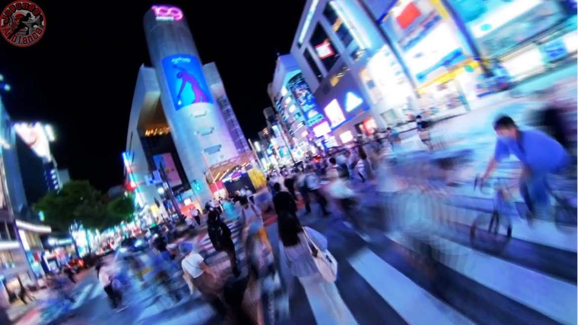 insta360 one x2 Shibuya night walk, Shooting like an FPV drone｜Tokyo, Japan Walk sightseeing 渋谷 東京