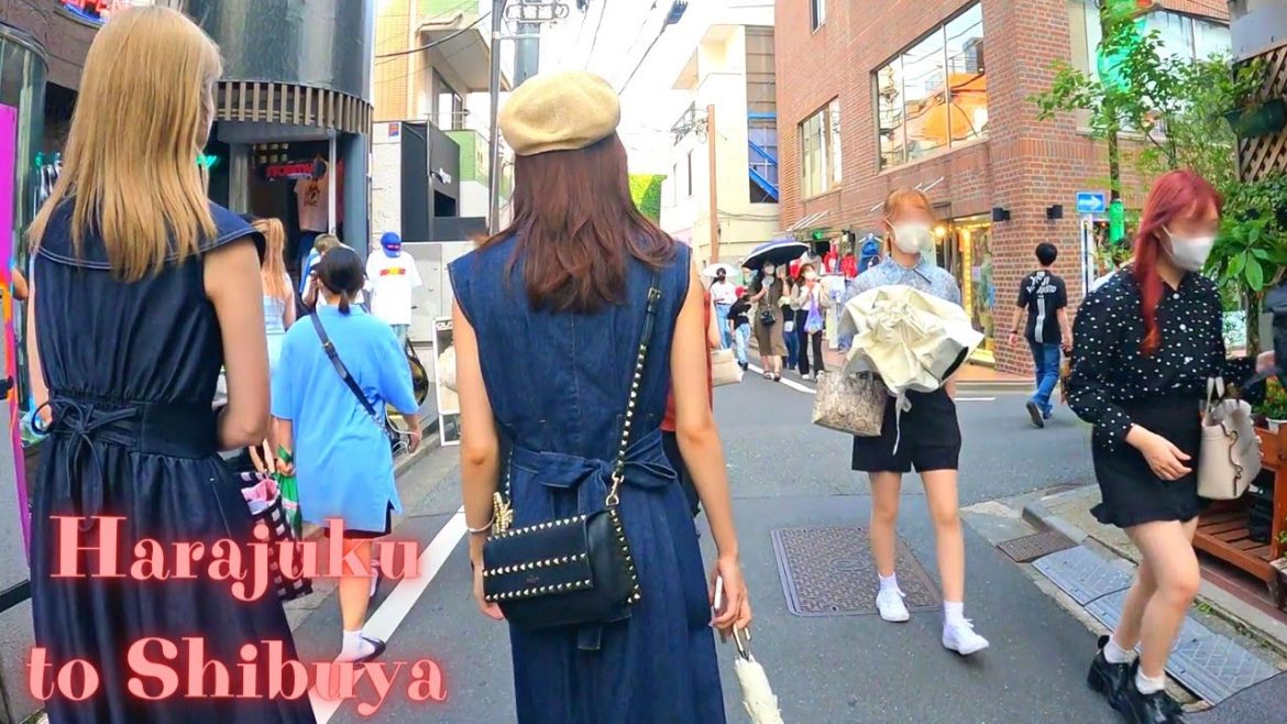 Harajuku~ Omotesandou~ Shibuya Tokoyo, in Japan walking tour【4K ASMR】8.2022