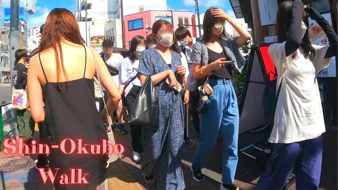 Shin-Okubo Tokyo in Japan walking tour.【4K ASMR】8.2022 Shin-Okubo Tokyo in Japan walking tour.【4K ASMR】8.2022