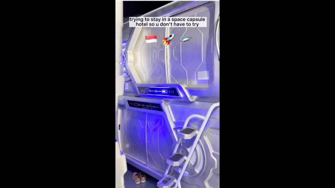 Space capsule hotel in Singapore 🛸