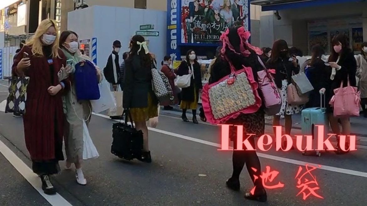 Ikebukuro Tokyo walking tour. 　Autumn【4K】