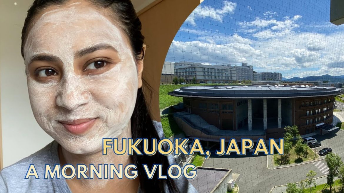 Morning vlog at Kyushu University, Fukuoka, Japan