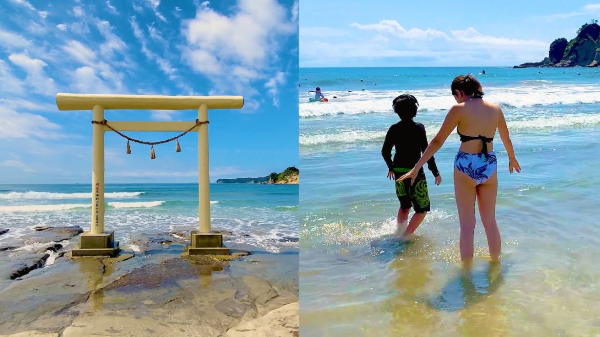 4K Play on mysterious and beautiful beaches near Tokyo/with a guide 🏊‍♂️