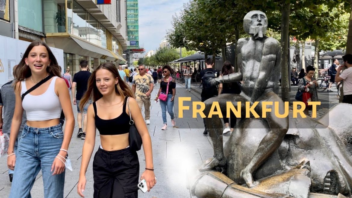 Walking Through the Streets of Frankfurt 4K 60fps 🇩🇪