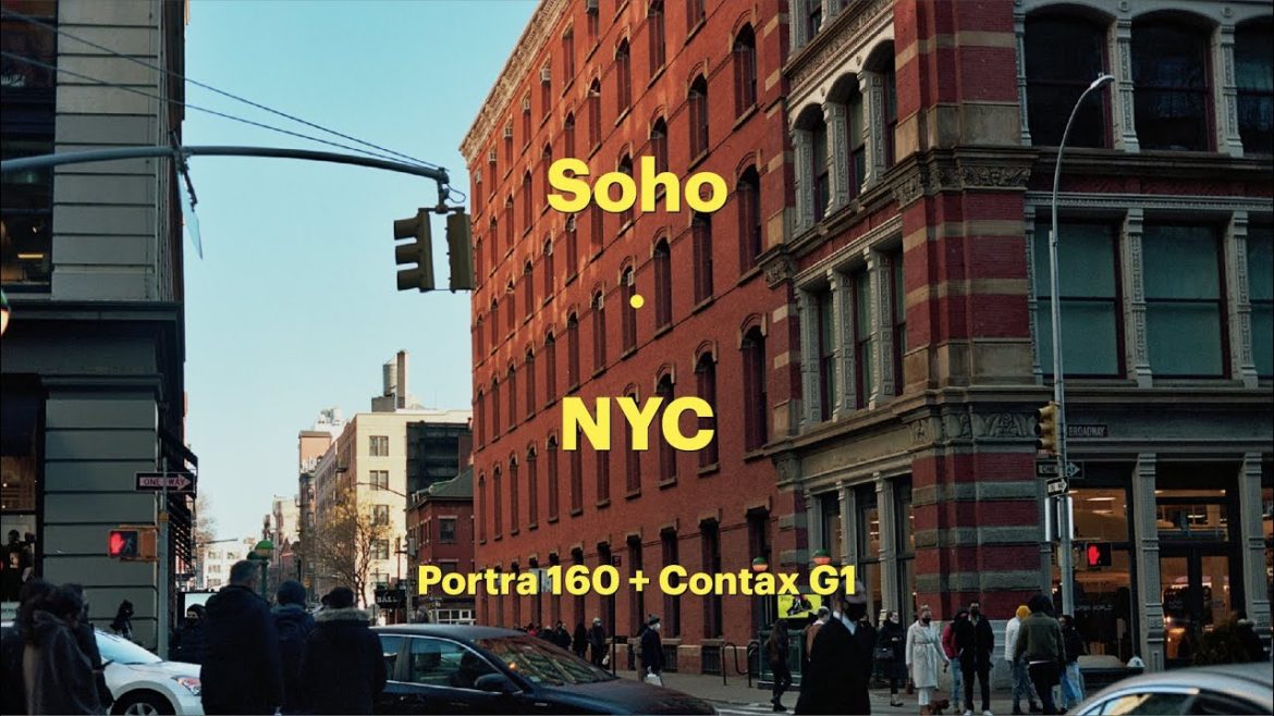 Shooting film in Soho NYC with Kodak Portra 160 + Contax G1