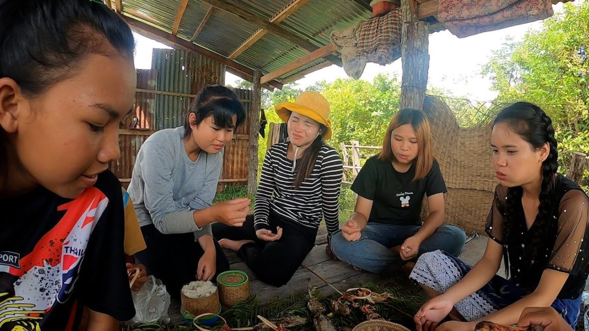 ຫາປາກິນເຂົ້າປ່າກັບສາວໆ // พาสาวๆไปหาปลาครั้งที2