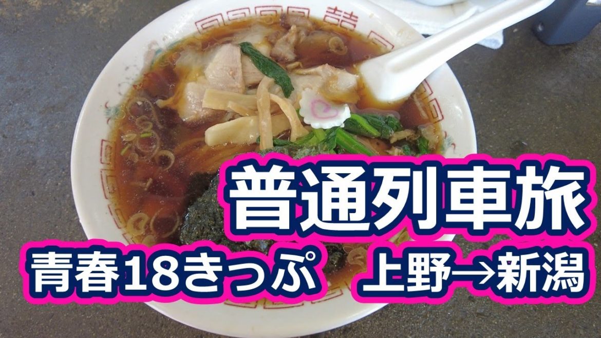 【乗車約6時間】普通列車で上野から新潟まで青春18きっぷ移動 【乗車約6時間】普通列車で上野から新潟まで青春18きっぷ移動