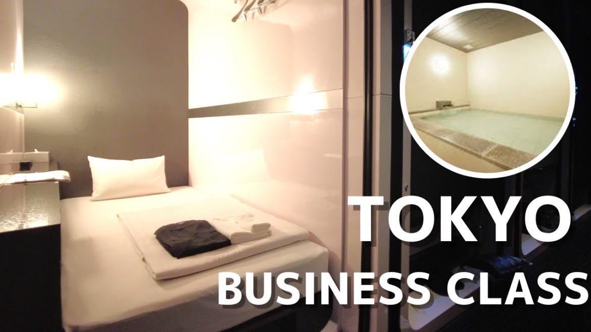 Luxury BUSINESS CLASS Capsule Hotel ! Stayed at  First Cabin Akasaka Tokyo Japan