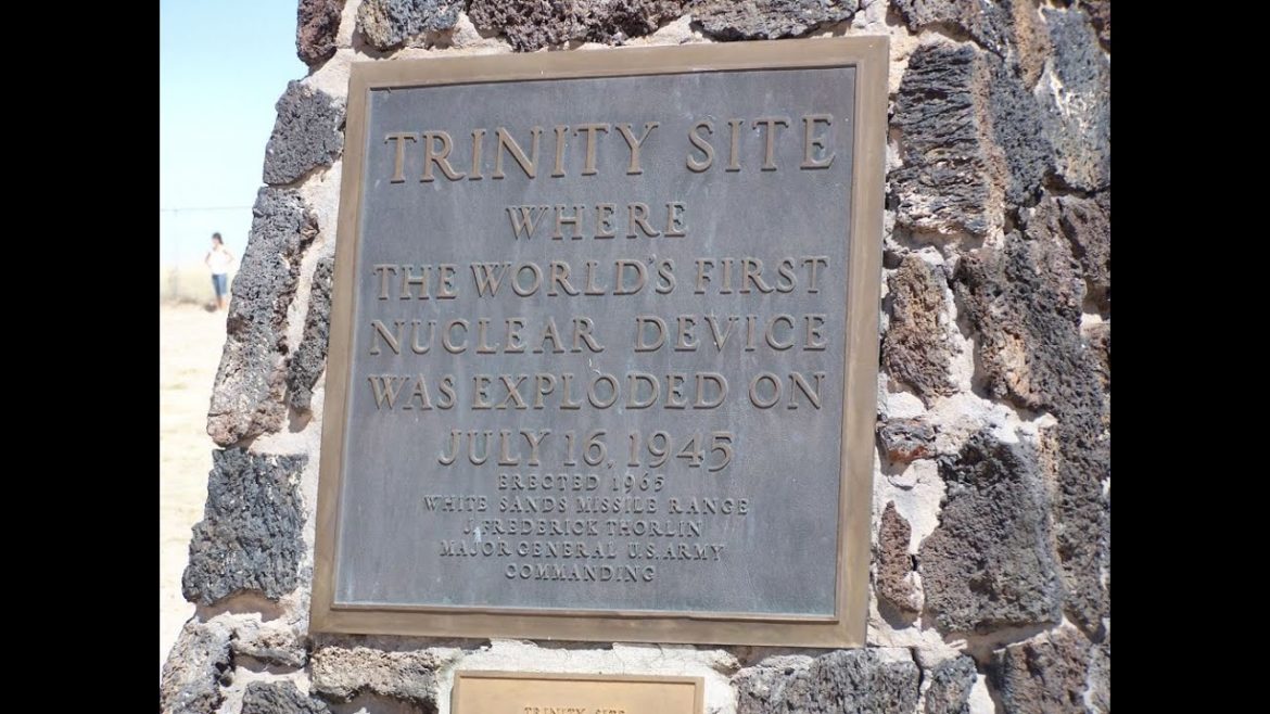 Trinity nuclear test side where the first nuclear bomb explode on Google Earth Map
