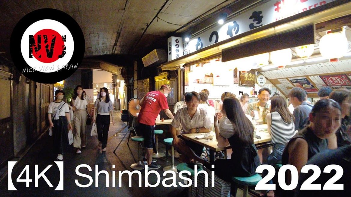 【4K walk Shimbashi 】夜の新橋・コリドー街を歩く散歩。【 A walk in Shimbashi_Corridor street at night　2022.08.06 】