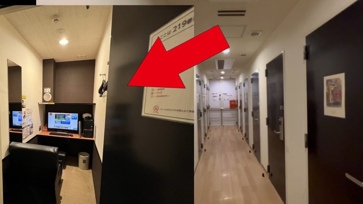 Stay in the CAPSULE Room, a private room in Osaka, Japan😀🌛Kaikatsu-club in Osaka Shinsaibashi