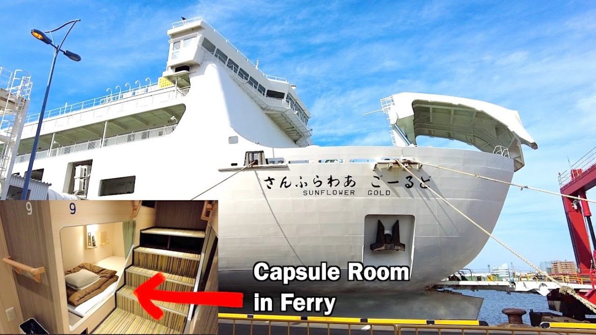 Ferry Trip from Oita to Kobe in Japan – A Capsule Room in Sunflower Gold Ferry Ferry Trip from Oita to Kobe in Japan - A Capsule Room in Sunflower Gold Ferry